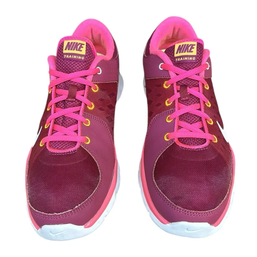 Nike Flex Trainer 3 #580374-603 Pink-White Womens Running Shoes Sneakers Size 10
